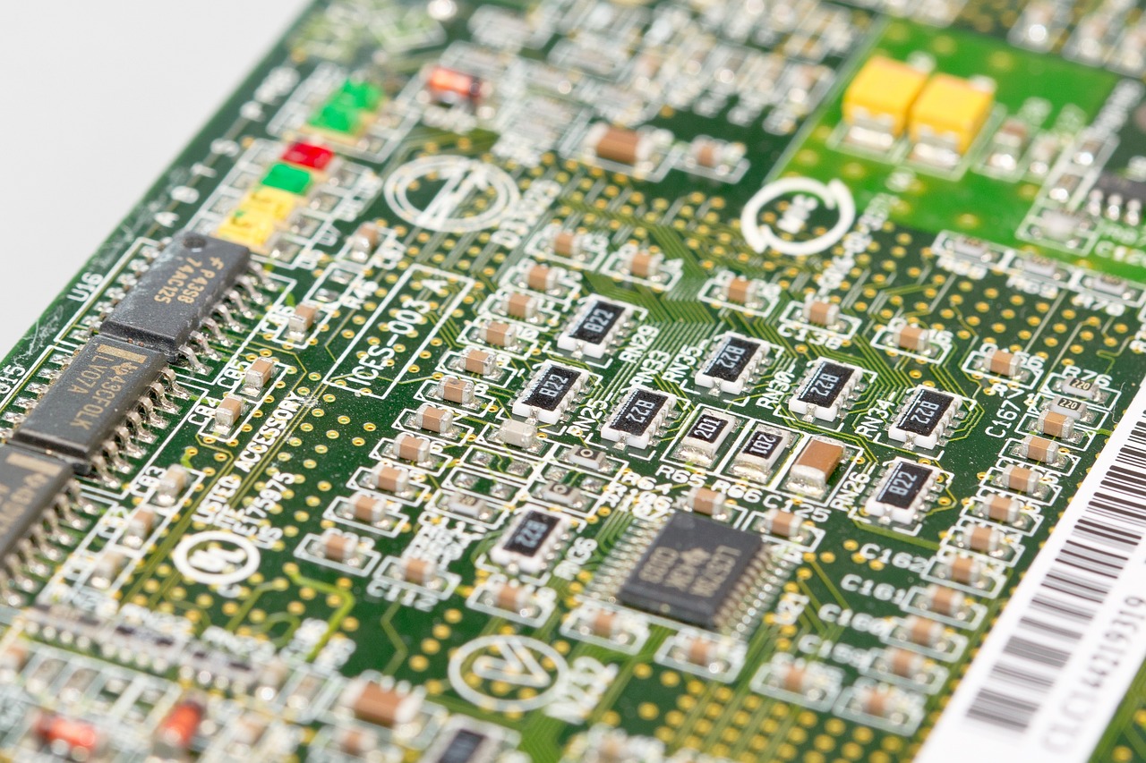 Circuit board close up